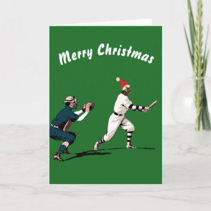 Vintage Baseball-julkort Helgkort