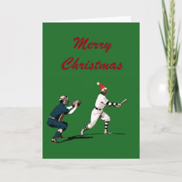 Vintage Baseball-julkort Helgkort