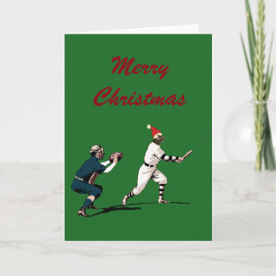 Vintage Baseball-julkort Helgkort