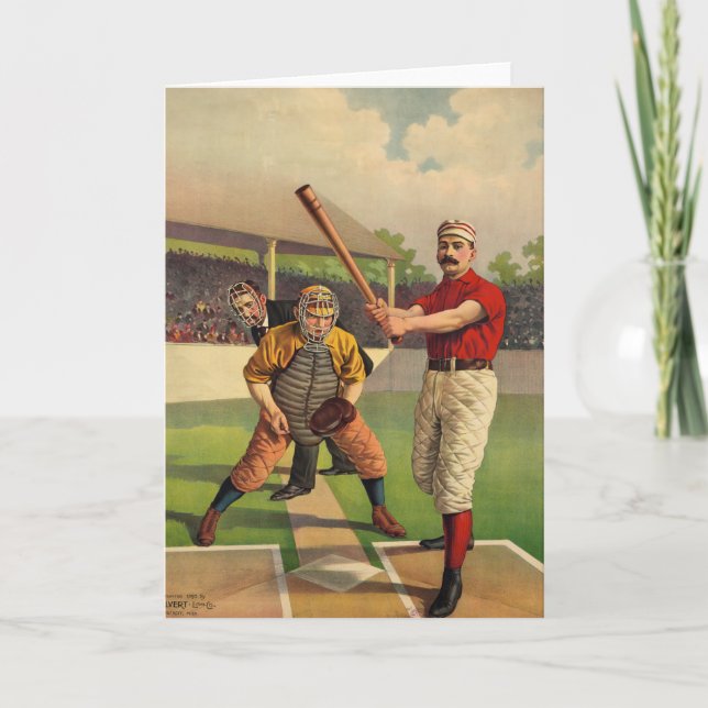 Vintage Baseball Kort (Framsida)