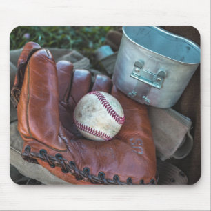 Vintage Baseball Mit och Boll Baseball Glove Amer Musmatta