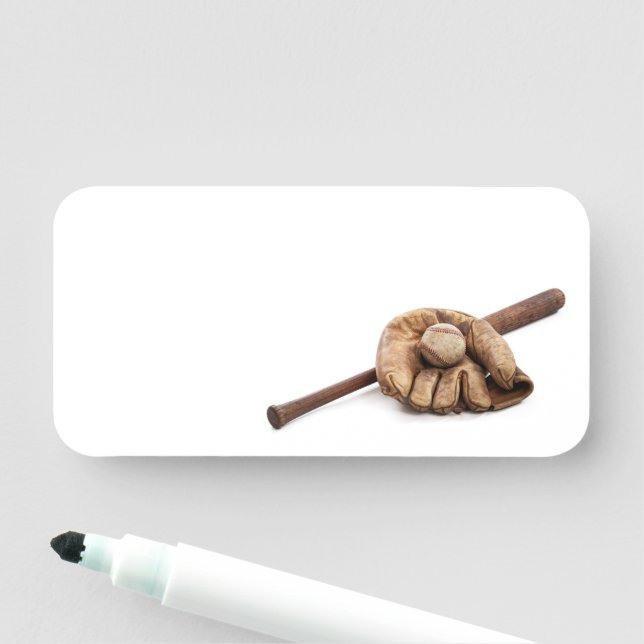 Vintage Baseball Namnbricka (På plats)