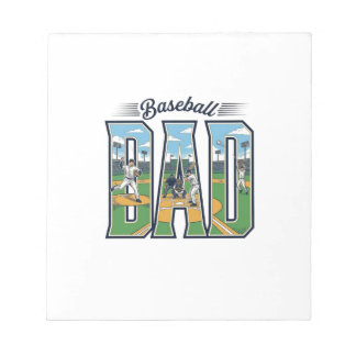 Vintage Baseball Pappa Gravad Bokstav Skjorta Desi Anteckningsblock