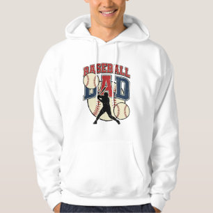 Vintage Baseball Pappa Tröja Design_1 Hoodie