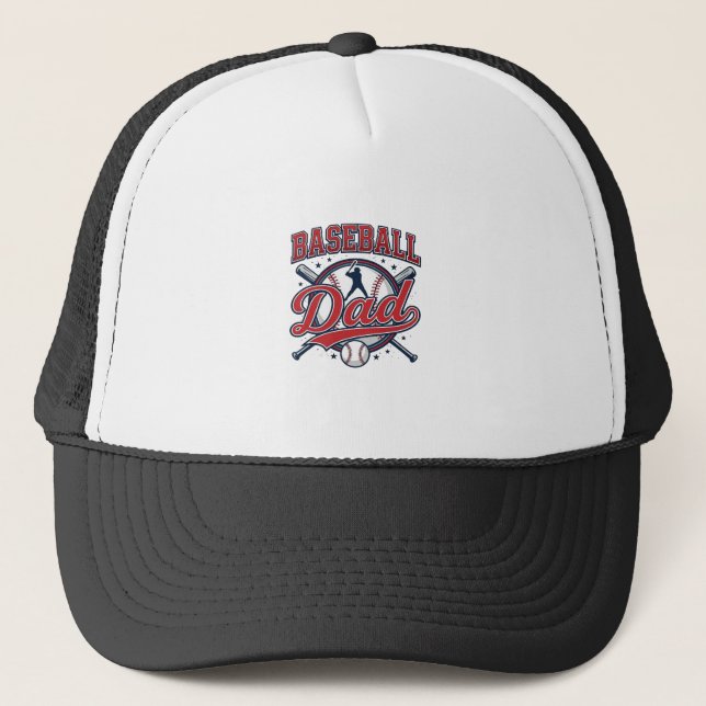 Vintage Baseball Pappa Tröja Design_1 Keps (Framsida)