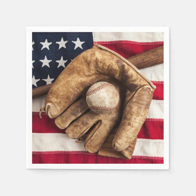 Vintage Baseball Pappersservett (Framsidan)