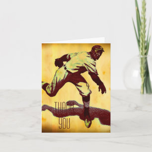 Vintage Baseball Pitcher Tackkort-kort Tack Kort
