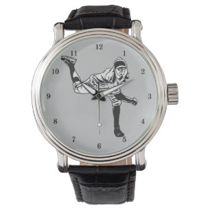 Vintage Baseball Player Armbandsur
