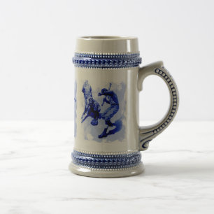 Vintage Baseball Players Ceramic Stein Sejdel