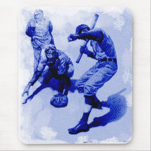 Vintage Baseball Players musknapp Musmatta