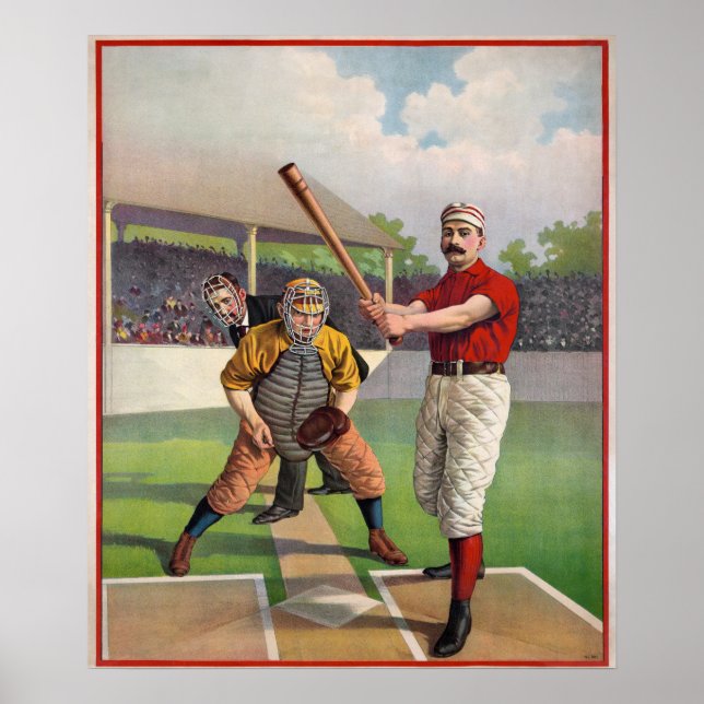 Vintage Baseball Players  Poster (Framsidan)