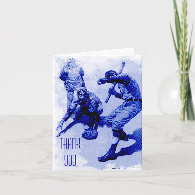 Vintage Baseball Players Tackkort Card (Framsida)