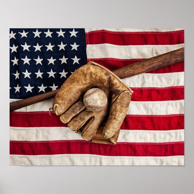 Vintage Baseball Poster (Framsidan)