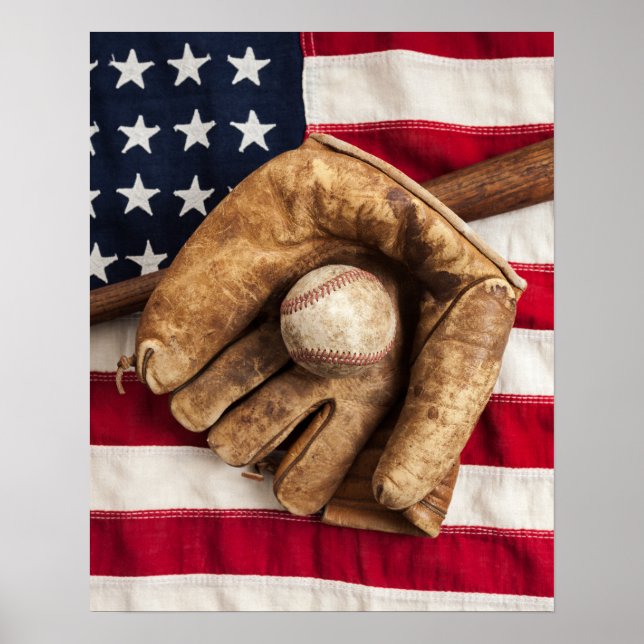 Vintage Baseball Poster (Framsidan)