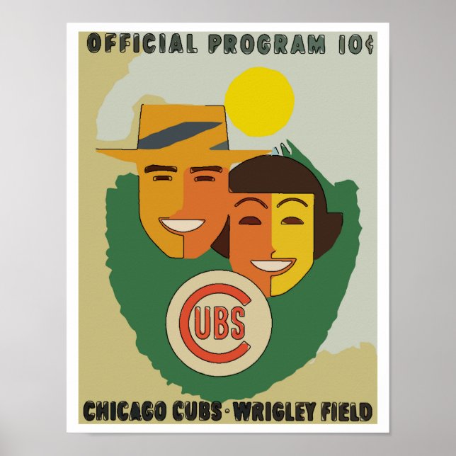 Vintage Baseball Poster (Framsidan)