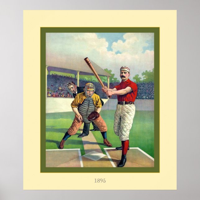 Vintage Baseball Poster (Framsidan)