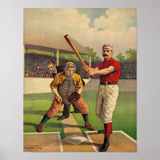 Vintage Baseball Poster (Framsidan)