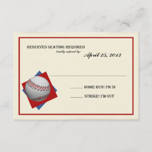 Vintage Baseball Pub Mitzvah Reply OSA Kort