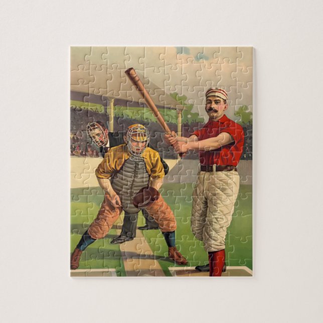 Vintage Baseball Pussel (Vertikal)