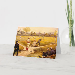Vintage Baseball-spel Kort