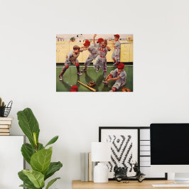 Vintage Baseball Sports Team, Boys Roughhoushage Poster
