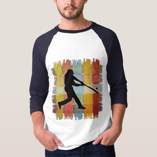 Vintage Baseball T Shirt (Framsida)