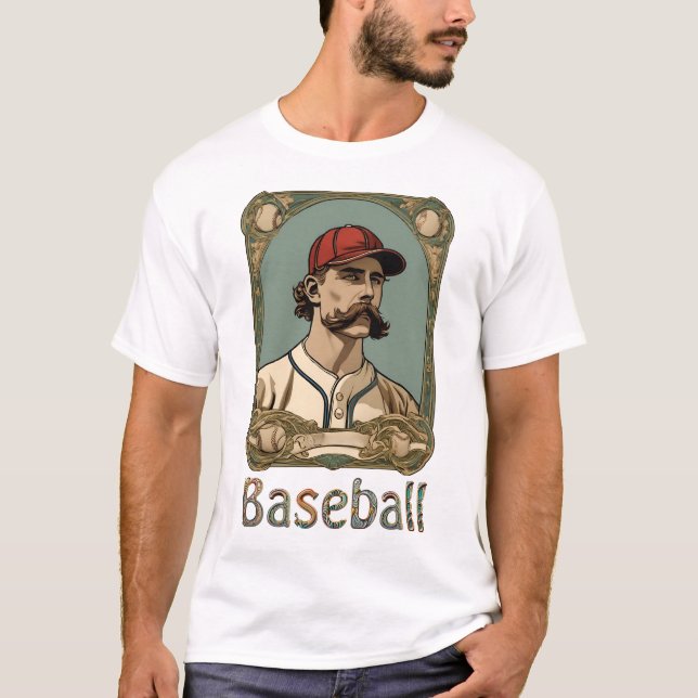 Vintage Baseball T-Shirt (Framsida)