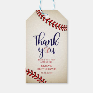 Vintage Baseball Tack Presentetikett