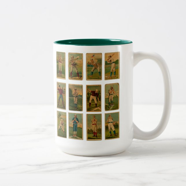 Vintage Baseball Två-Tonad Mugg (Höger)