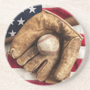 Vintage Baseball Underlägg Sandsten