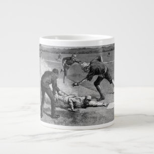 Vintage baseboll av Thure De Thulstrup, 1885 Jumbo Mugg