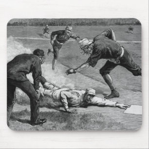 Vintage baseboll av Thure De Thulstrup, 1885 Musmatta