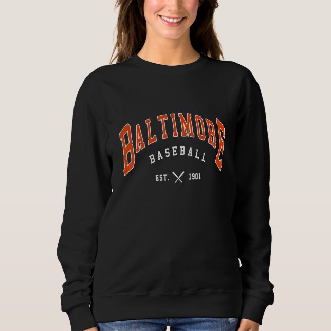 Vintage baseboll Baltimore Maryland T Shirt (Framsida)