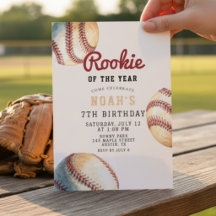Vintage baseboll pinstripe 7-årsdag