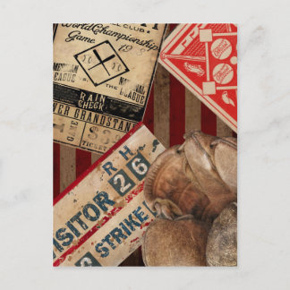 Vintage baseboll vykort