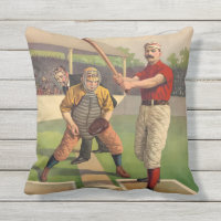 Vintage basebollillustration slagman och catcher