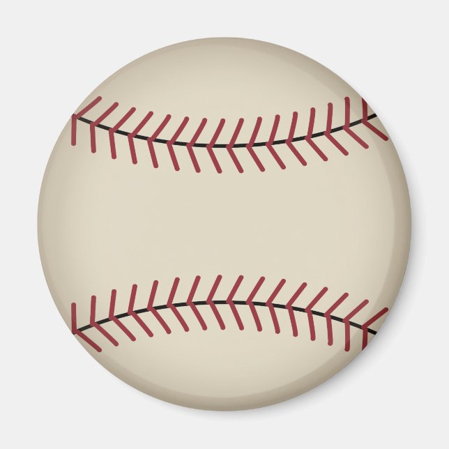 Vintage basebollmagnet present magnet (Framsidan)