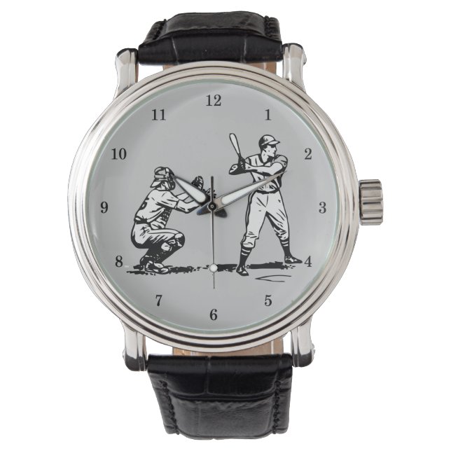 Vintage basebollspelare armbandsur (Framsida)