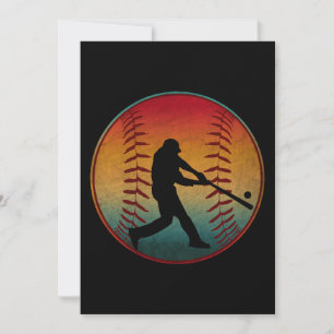 Vintage basebollspelare inbjudningar