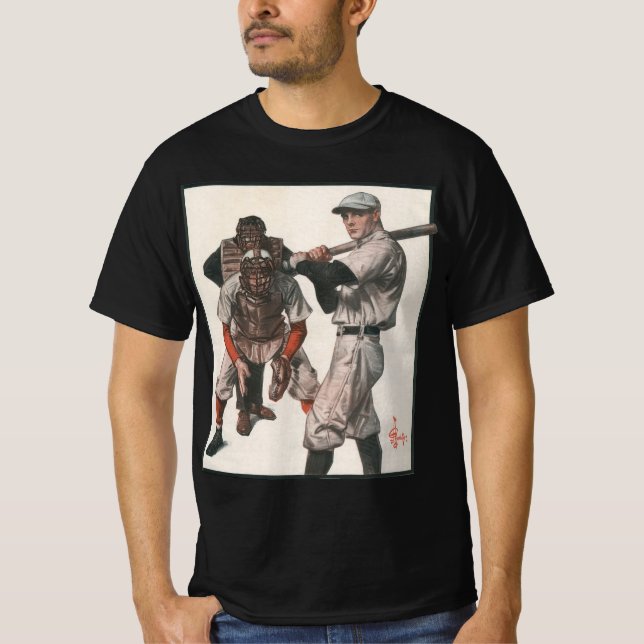 Vintage basebollspelare tee shirt (Framsida)