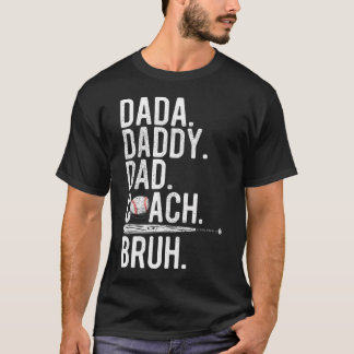 Vintage basebolltränare pappa fars dag rolig t shirt