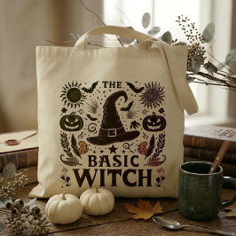 Vintage Basic Witch Höstmarknadstaska Tygkasse