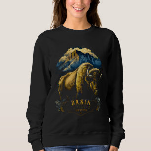Vintage Basin Wyoming Mountains Bison Western T Shirt