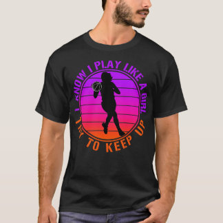 Vintage Basketball Girl T Shirt