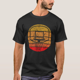 Vintage Basketball Retro Sunset Basketball T Shirt