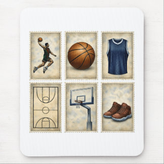 Vintage Basketball Stamps Sports Collection Musmatta