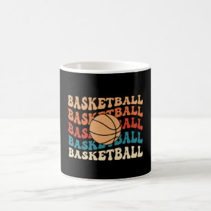 Vintage Basketball Typography Retro Sports Design Kaffemugg