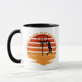 Vintage basketballare mugg