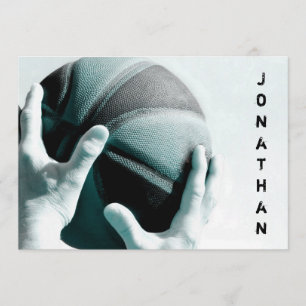 Vintage basketboll Bar Mitzvah Inbjudningar