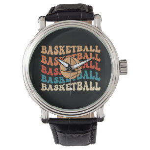 Vintage Basketboll Retro Sports Typography Design Armbandsur